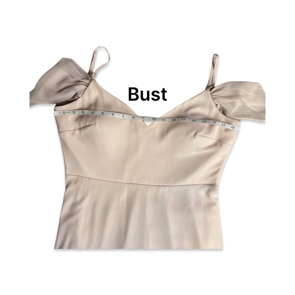 Birdy Gray Bridesmaids Dress Large Convertible Chiffon Champagne Blush Pockets - Picture 8 of 13